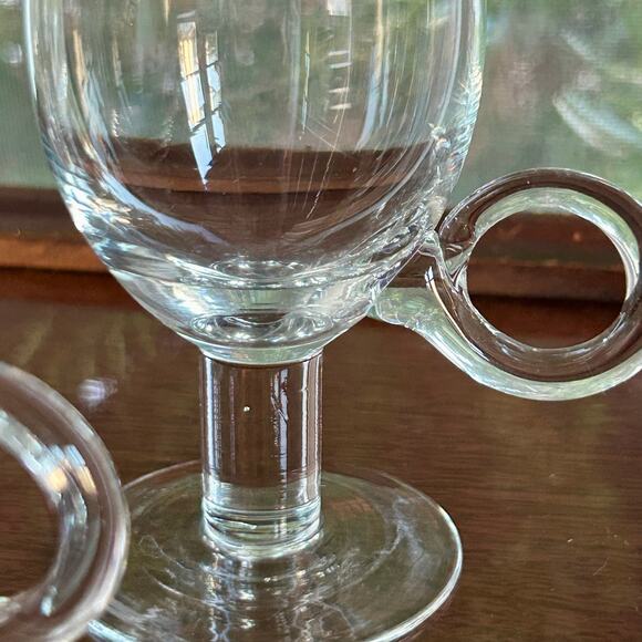 Set of 3 Toscany Footed Irish Coffee Mugs – Hot Chocolate Mugs, Clear Glass - Picture 7 of 13